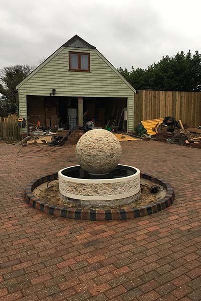 Round Ball Onyx Water Features